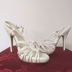 Colin Stuart high heel sandal in white